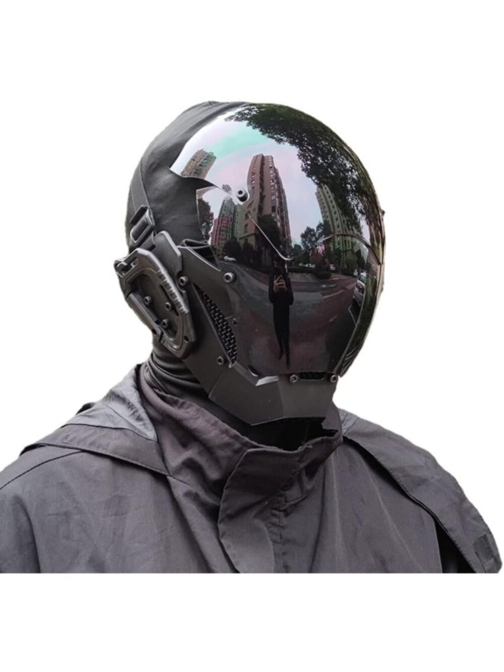 Punk Cosplay Mask for Men - Halloween Party Accessory, Music Festival Gear